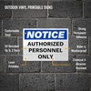 image:imageAvery Industrial Outdoor Vinyl Sign Labels 5 x 7 Permanent Laser Printable White 50 Blank Signs 61551
