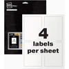 image:imageAvery Industrial Outdoor Vinyl Sign Labels 7 x 10 Permanent Laser Printable Notice Sign Header 15 Blank Signs 61555