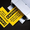 image:imageAvery Industrial Outdoor Vinyl Sign Labels 7 x 10 Permanent Laser Printable Safety Yellow 15 Blank Signs 61554