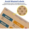image:imageAvery Kraft Brown Rectangle Labels Sure Feed Technology 1 x 25 360 Kraft Brown Labels LaserInkjet Printable600 labels