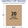 image:imageAvery Kraft Brown Round Labels Sure Feed Technology 15 Diameter 300 Kraft Brown Labels PrinttoTheEdge LaserInkjet Printable300 labels