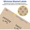 image:imageAvery Kraft Brown Round Labels with Sure Feed Technology 25 Diameter Print to the Edge LaserInkjet Printable Labels 90 Total 22818