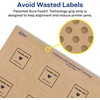 image:imageAvery Kraft Brown Square Scalloped Labels Sure Feed Technology 158 x 158 500 Kraft Brown Labels PrinttoTheEdge LaserInkjet Printable2 000 labels