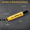 image:imageAvery Marks A Lot UltraDuty Permanent Markers XL Wide 18mm Chisel Tip Water Resistant 12 Black Industrial Markers 29866