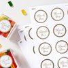 image:imageAvery Matte White Labels Metallic Gold Borders 3 Round Labels 60 Total LaserInkjet Printable 6544120 labels