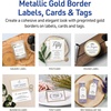 image:imageAvery Matte White Labels Metallic Gold Borders 3 Round Labels 60 Total LaserInkjet Printable 6544120 labels