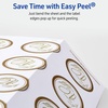image:imageAvery Matte White Labels Metallic Gold Borders 3 Round Labels 60 Total LaserInkjet Printable 6544120 labels