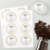 image:imageAvery Matte White Labels Metallic Gold Borders 3 Round Labels 60 Total LaserInkjet Printable 654460 labels