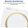 image:imageAvery Matte White Labels Metallic Gold Borders 3 Round Labels 60 Total LaserInkjet Printable 654460 labels