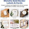 image:imageAvery Matte White Labels Metallic Gold Borders 3 Round Labels 60 Total LaserInkjet Printable 654460 labels