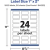 image:imageAvery Matte White Rectangle Labels Sure Feed Technology 1 x 2 600 Matte White Printable LabelsWith PrinttotheEdge