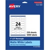 image:imageAvery Matte White Rectangle Labels Sure Feed Technology 1 x 2 600 Matte White Printable LabelsWith PrinttotheEdge