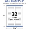 image:imageAvery Matte White Rectangle Labels Sure Feed Technology 58 x 3 800 Matte White Printable Labels1 600 Labels