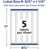 image:imageAvery Matte White Rectangle Labels Sure Feed Technology 975 x 125 125 Matte White Printable Labels1 250 Labels