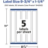 image:imageAvery Matte White Rectangle Labels Sure Feed Technology 975 x 125 125 Matte White Printable Labels250 Labels
