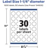 image:imageAvery Matte White Round Labels Sure Feed Technology 125 Diameter 750 Matte White Printable Labels1 500 Labels