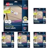 image:imageAvery Matte White Round Labels Sure Feed Technology Permanent Adhesive 112 400 Labels 8293