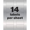 image:imageAvery Metallic Asset Tag Labels 334 x 2 Laser Printable Tags 64 Waterproof Labels 61520114 x 234
