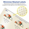 image:imageAvery Pearlized Ivory Round Labels Sure Feed Technology PrinttoTheEdge 2 Diameter 120 Pearlized Ivory Labels LaserInkjet Printable120 labels