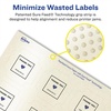 image:imageAvery Pearlized Ivory Square Scalloped Labels Sure Feed Technology PrinttoTheEdge 158 x 158 200 Pearlized Ivory Labels LaserInkjet Printable1 000 labels