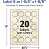 image:imageAvery Pearlized Ivory Square Scalloped Labels Sure Feed Technology PrinttoTheEdge 158 x 158 200 Pearlized Ivory Labels LaserInkjet Printable200 labels