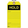 image:imageAvery Preprinted Hold Maintenance Tags with String 575 x 3 Yellow Tags 25 WriteOn Hang Tags 62427