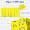 image:imageAvery Printable Address Labels with Sure Feed 1 x 258 Assorted Neon Colors Magenta Green and Yellow Laser amp Inkjet Compatible 450 Blank Labels Total 5979Neon Yellow