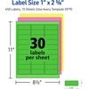 image:imageAvery Printable Address Labels with Sure Feed 1 x 258 Assorted Neon Colors Magenta Green and Yellow Laser amp Inkjet Compatible 450 Blank Labels Total 5979Assorted