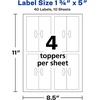 image:imageAvery Printable Bag Toppers for Laser amp Inkjet Printers Bags Included 175 x 5 Pack of 40 22801Pack of 40