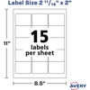 image:imageAvery Printable Blank Rectangle Labels 21116 x 2 Matte White 375 Customizable Labels 649021116 x 2