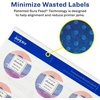 image:imageAvery Printable Blank Square Labels 2 x 2 Glossy White 120 Customizable Labels 225650