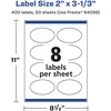 image:imageAvery Printable Durable White Oval Labels Sure Feed Technology 118 x 214 PrinttotheEdge Waterproof Labels Laser amp PigmentBased Inkjet Compatible 80 Total400 labels