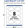 image:imageAvery Printable Durable White Oval Labels Sure Feed Technology 118 x 214 PrinttotheEdge Waterproof Labels Laser amp PigmentBased Inkjet Compatible 80 Total80 labels