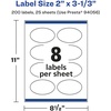 image:imageAvery Printable Durable White Oval Labels Sure Feed Technology 118 x 214 PrinttotheEdge Waterproof Labels Laser amp PigmentBased Inkjet Compatible 80 Total200 labels