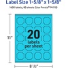 image:imageAvery Printable Square Scalloped Labels Sure Feed Technology 158 x 158 Bright Blue Labels PrinttoTheEdge LaserInkjet Printable 200 Total Great for Cosmetics and Jars1 600 labels