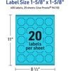 image:imageAvery Printable Square Scalloped Labels Sure Feed Technology 158 x 158 Bright Blue Labels PrinttoTheEdge LaserInkjet Printable 200 Total Great for Cosmetics and Jars400 labels