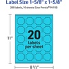 image:imageAvery Printable Square Scalloped Labels Sure Feed Technology 158 x 158 Bright Blue Labels PrinttoTheEdge LaserInkjet Printable 200 Total Great for Cosmetics and Jars200 labels