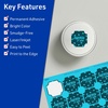 image:imageAvery Printable Square Scalloped Labels Sure Feed Technology 158 x 158 Bright Blue Labels PrinttoTheEdge LaserInkjet Printable 200 Total Great for Cosmetics and Jars1 600 labels