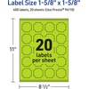 image:imageAvery Printable Square Scalloped Labels Sure Feed Technology 158 x 158 Bright Green Labels PrinttoTheEdge LaserInkjet Printable 200 Total Great for Cosmetics and Jars400 labels