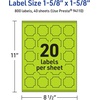 image:imageAvery Printable Square Scalloped Labels Sure Feed Technology 158 x 158 Bright Green Labels PrinttoTheEdge LaserInkjet Printable 200 Total Great for Cosmetics and Jars800 labels