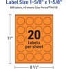 image:imageAvery Printable Square Scalloped Labels Sure Feed Technology 158 x 158 Bright Orange Labels PrinttoTheEdge LaserInkjet Printable 200 Total Great for Cosmetics and Jars800 labels