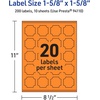image:imageAvery Printable Square Scalloped Labels Sure Feed Technology 158 x 158 Bright Orange Labels PrinttoTheEdge LaserInkjet Printable 200 Total Great for Cosmetics and Jars200 labels