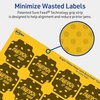 image:imageAvery Printable Square Scalloped Labels Sure Feed Technology 158 x 158 Bright Yellow Labels PrinttoTheEdge LaserInkjet Printable 200 Total Great for Cosmetics and Jars800 labels