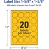 image:imageAvery Printable Square Scalloped Labels Sure Feed Technology 158 x 158 Bright Yellow Labels PrinttoTheEdge LaserInkjet Printable 200 Total Great for Cosmetics and Jars800 labels