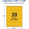 image:imageAvery Printable Square Scalloped Labels Sure Feed Technology 158 x 158 Bright Yellow Labels PrinttoTheEdge LaserInkjet Printable 200 Total Great for Cosmetics and Jars400 labels