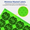 image:imageAvery Printable Square Scalloped Labels Sure Feed Technology 158 x 158 Neon Green Labels PrinttoTheEdge LaserInkjet Printable 200 Total Great for Cosmetics and Jars1 600 labels