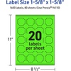 image:imageAvery Printable Square Scalloped Labels Sure Feed Technology 158 x 158 Neon Green Labels PrinttoTheEdge LaserInkjet Printable 200 Total Great for Cosmetics and Jars1 600 labels