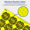 image:imageAvery Printable Square Scalloped Labels Sure Feed Technology 158 x 158 Neon Yellow Labels PrinttoTheEdge LaserInkjet Printable 400 Total Great for Cosmetics and Jars1 600 labels
