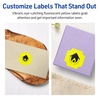 image:imageAvery Printable Square Scalloped Labels Sure Feed Technology 158 x 158 Neon Yellow Labels PrinttoTheEdge LaserInkjet Printable 400 Total Great for Cosmetics and Jars800 labels