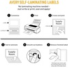 image:imageAvery Professional Grade SelfLaminating Water Resistant ID Labels 312 x 1132 50 Pack 007535 x 712